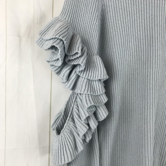 BP Urban Outfitters Light Blue Open Elbow Sweater - Picture 3 of 6